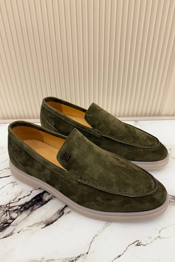 Мужские замшевые лоферы Ermenegildo Zegna   