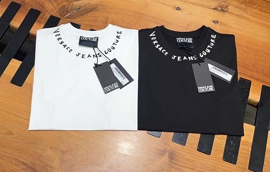 Мужская белая футболка Versace Jeans Couture