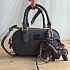 Замшевая серая сумка MIU MIU 23x13 см
