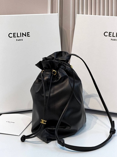 Кожаная сумка Celine Small Crystal Pouch premium 32x29x0.5 см   