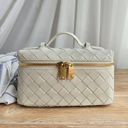 Женская сумка Bottega Veneta 20x11 см - White