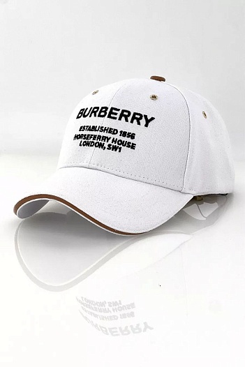 Бейсболка белого цвета Burberry horseferry-motif   
