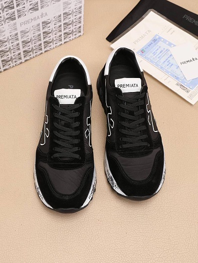 Комбинированные кроссовки Premiata Mick - Black   