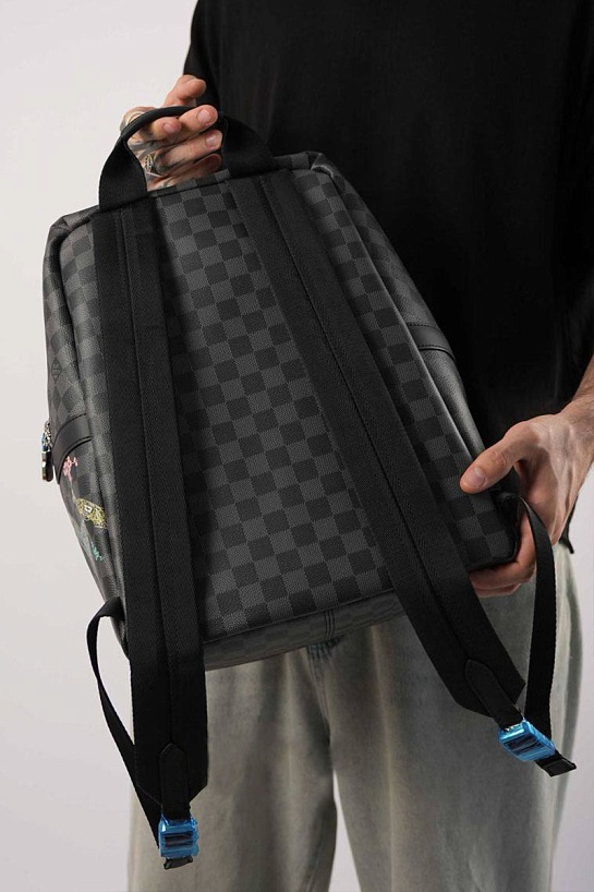 Кожаный рюкзак Louis Vuitton Discovery Damier Graphite 37x40x20 см