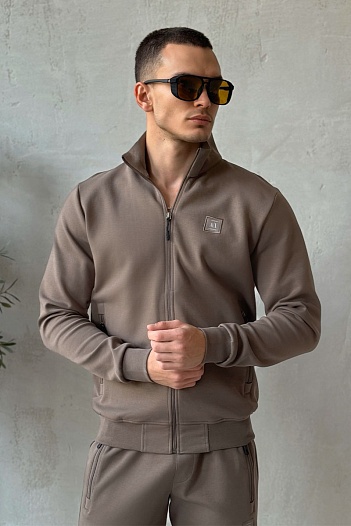 Спортивный костюм Armani Exchange logo-patch - Beige   
