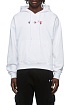 Белое оверсайз худи Off-White Acrylic Arrow