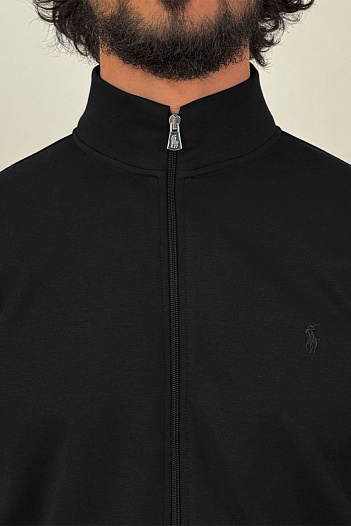 Чёрная кофта на молнии Polo Ralph Lauren   