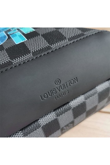 Кожаная сумка Louis Vuitton Avenue Sling Damier Graphite 31x20x10 см   