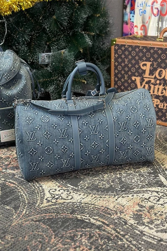 Дорожная сумка Louis Vuitton Keepall Monogram Washed 50x29 см