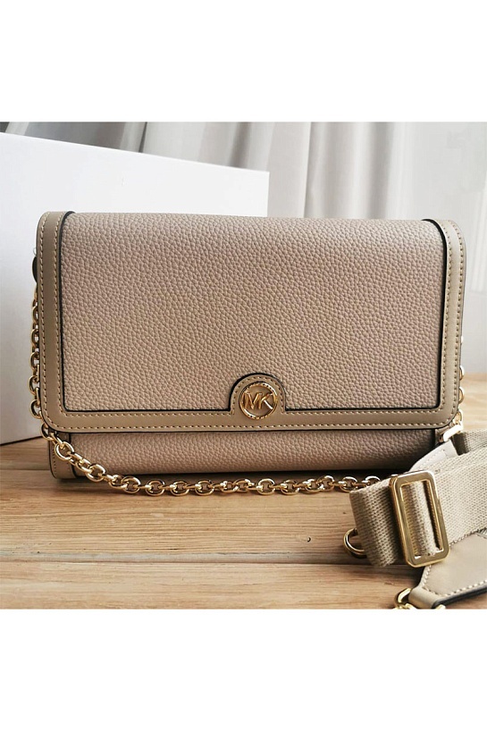 Кожаная сумка Michael Kors Freya Small Convertible Logo 25x16 см