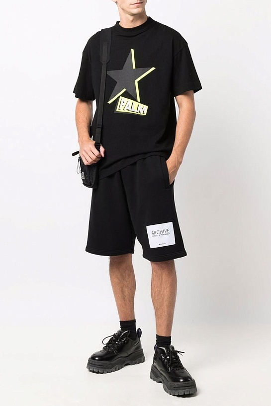 Оверсайз футболка Palm Angels Star - Black