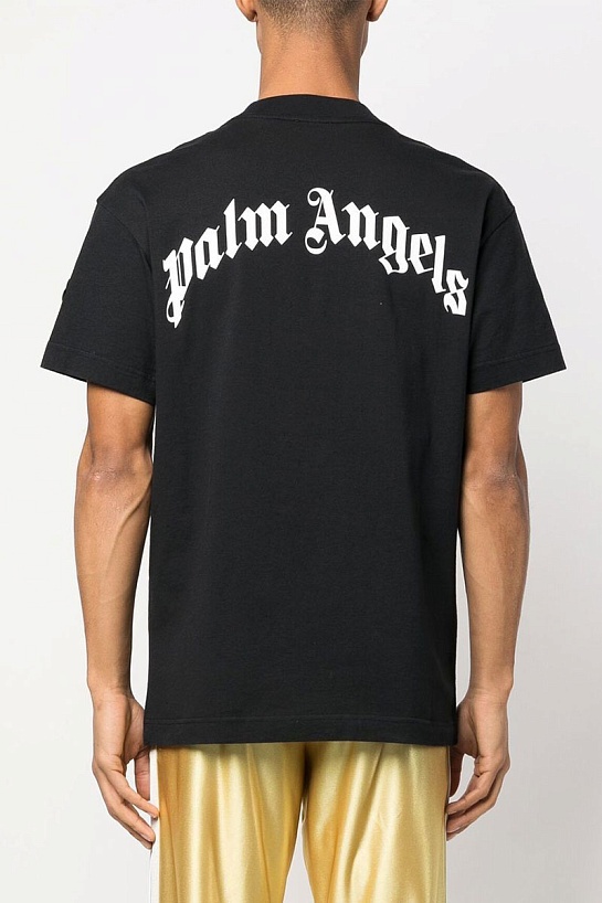 Чёрная футболка Moncler Genius x Palm Angels Angry Bear