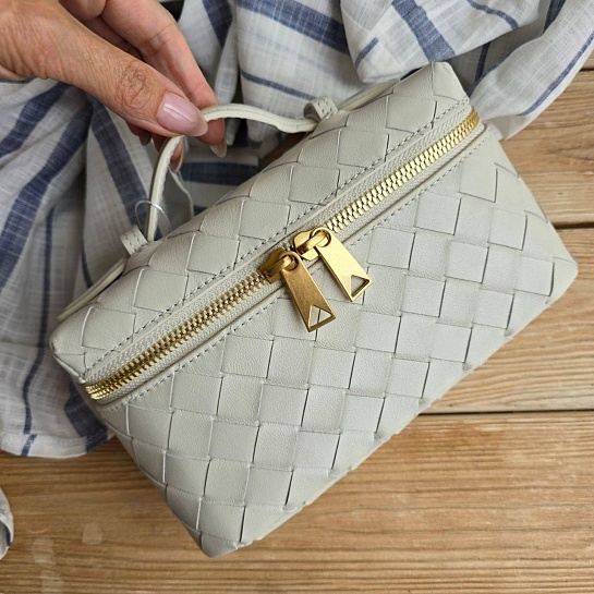 Женская сумка Bottega Veneta 20x11 см - White