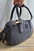 Замшевая серая сумка MIU MIU 23x13 см