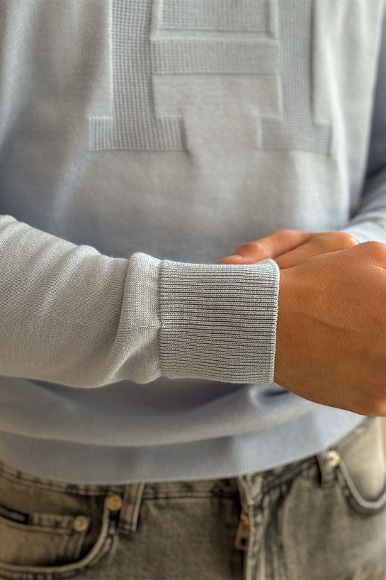 Мужской джемпер Tommy Hilfiger голубого цвета