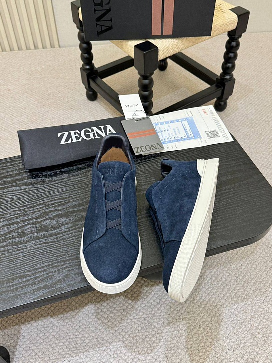 Мужские кроссовки Ermenegildo Zegna Triple Stitch - Navy