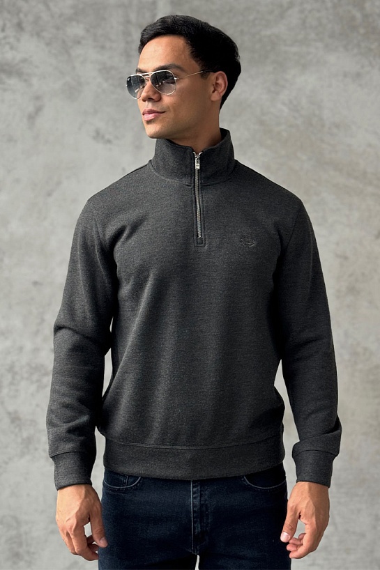 Утеплённая кофта Loro Piana zip-neck - Grey