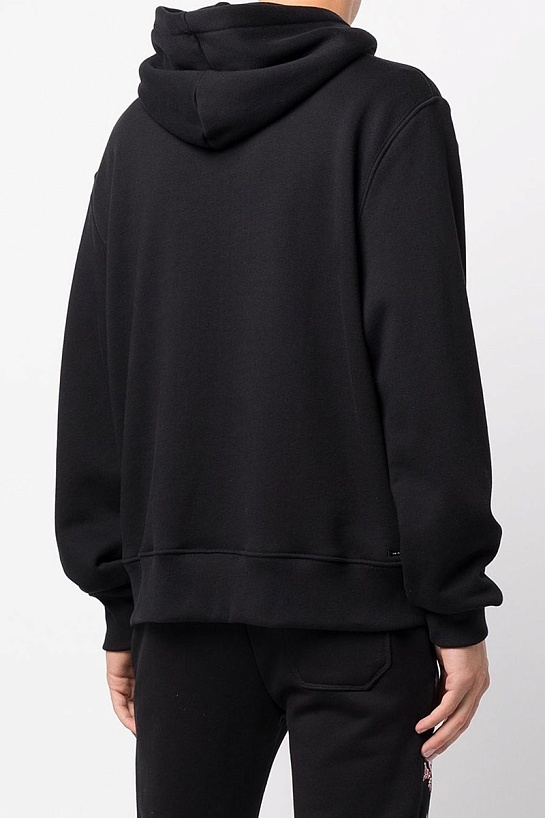 Мужское чёрное худи Amiri Paisley Core Logo