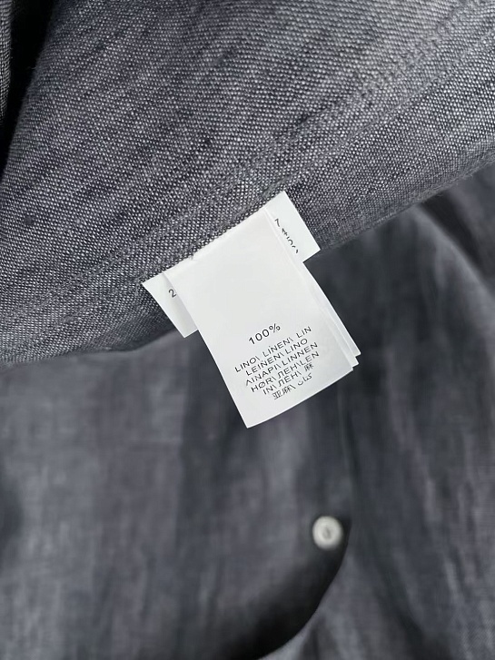 Льняная рубашка Brunello Cucinelli Premium - Grey