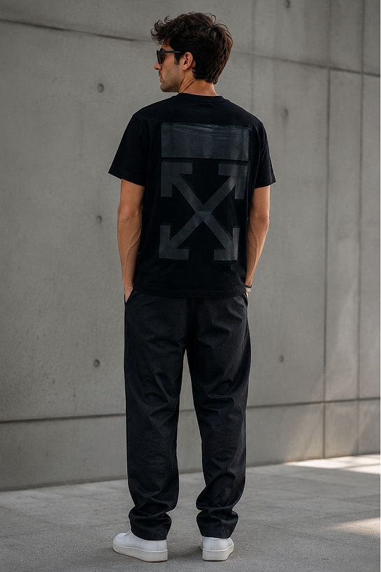 Оверсайз футболка Off-White "Arrows" - Black