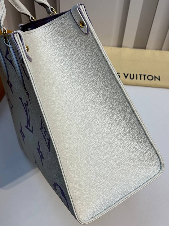 Женская кожаная сумка Louis Vuitton Onthego MM Premium 35x27x14 см