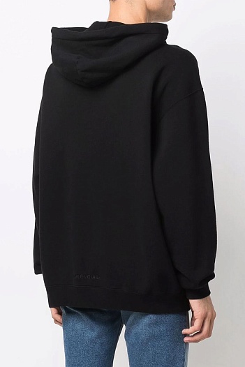 Худи чёрного цвета Balenciaga Hulk print   