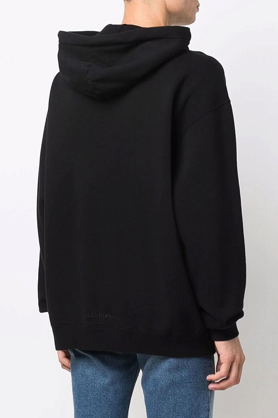 Худи чёрного цвета Balenciaga Hulk print