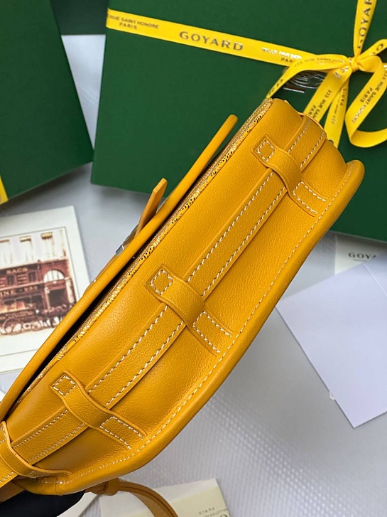 Кожаная сумка Goyard Belvedere Messenger PM premium 22x17x6 см