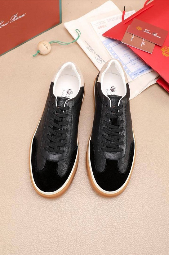 Мужские кроссовки Loro Piana Tennis Walk - Black