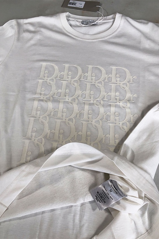 Белая мужская футболка Dior