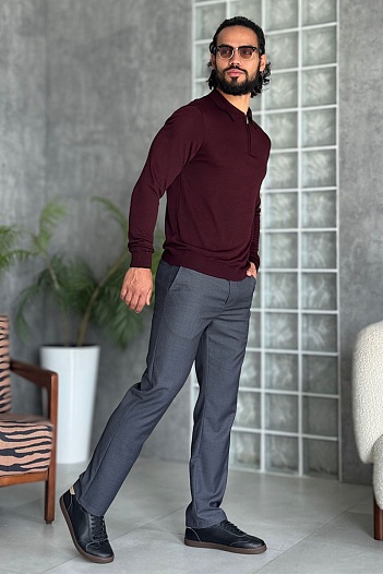Мужские серые брюки Kiton premium   