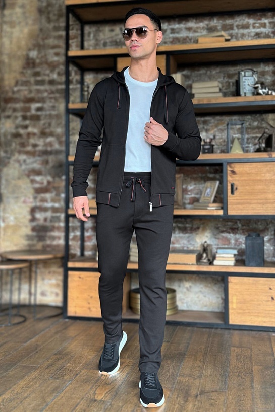 Мужской спортивный костюм Loro Piana - Black