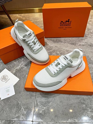 Мужские кроссовки Hermes Drift - White / Grey   