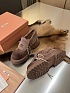 Женские замшевые ботинки MIU MIU Premium - Brown