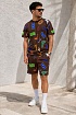 Брендовые мужские шорты Louis Vuitton коричневого цвета