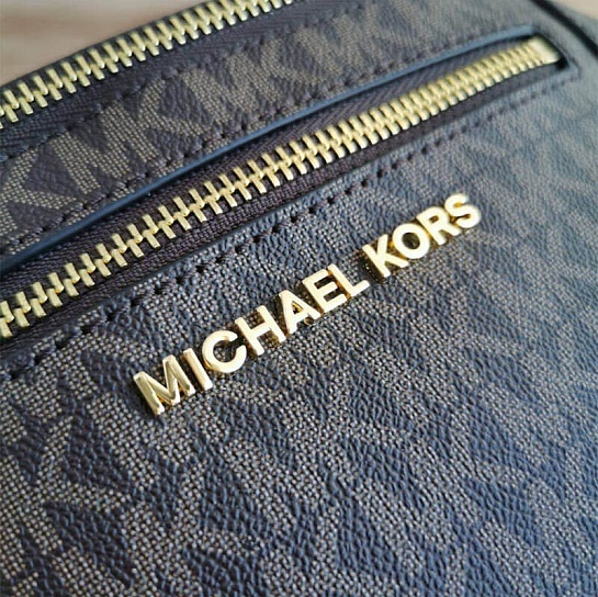 Кожаная поясная сумка Michael Kors Mott 33x16 см - Brown