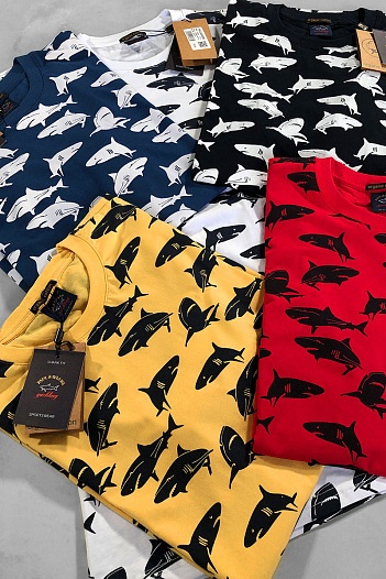 Красная мужская футболка Paul&Shark   