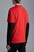 Мужская футболка Moncler красного цвета