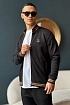 Кофта на молнии Brunello Cucinelli logo-embroidered - Black