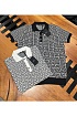 Вязанное поло Balmain monogram - Black / White