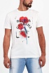 Белая мужская футболка Dolce & Gabbana floral logo-print