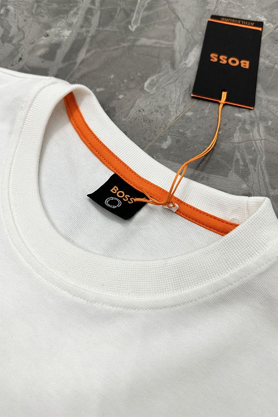Мужская белая футболка Hugo Boss TDraw