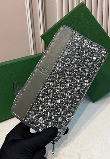 Кожаное портмоне Goyard Matignon GM premium 20x11x2.3 см   