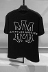 Мужская чёрная футболка Amiri Los Angeles