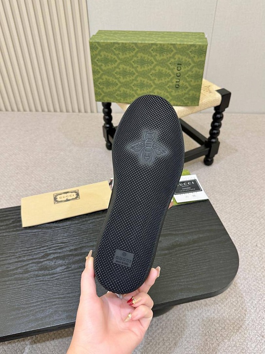 Мужские кроссовки Gucci G75 - Black