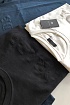 Чёрная мужская футболка Prada embossed logo