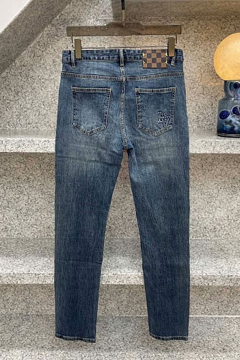 Мужские светло-синие джинсы Louis Vuitton   