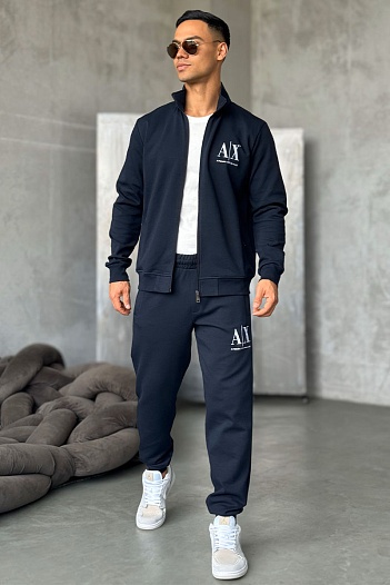 Спортивный костюм Armani Exchange logo-embroidered - Navy   