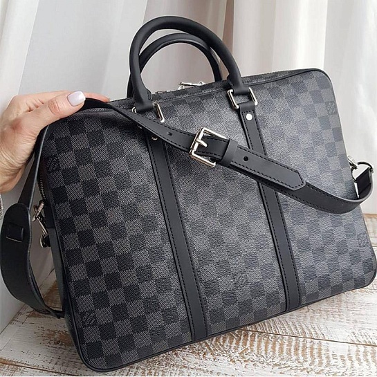 Кожаная сумка Louis Vuitton Porte-Documents Voyage PM 37x28x6 см