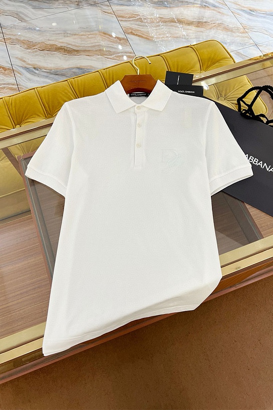 Мужское белое поло Dolce & Gabbana Premium